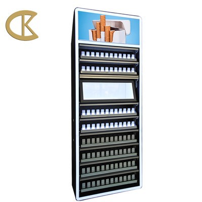 Expositor de cigarrets amb pantalla